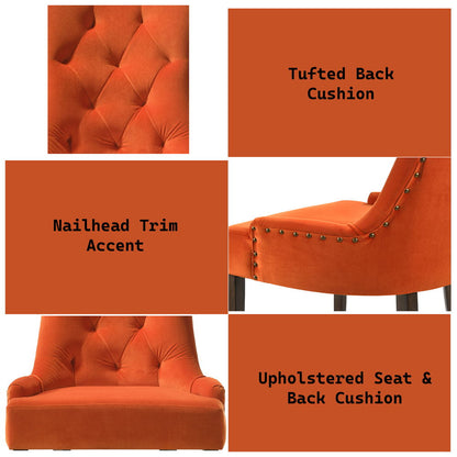 Farren - Side Chair, alternate view 11 with velvet upholstery