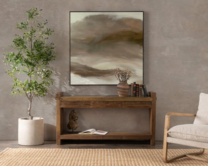 Marsa - 3 Drawer Console Table - Natural, alternate view 4 with wood construction