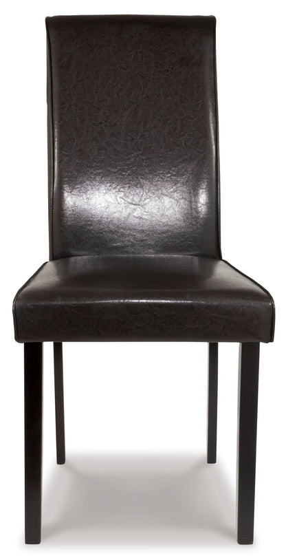 Kimonte - Dining Side Chair, alternate view 8 with faux leather