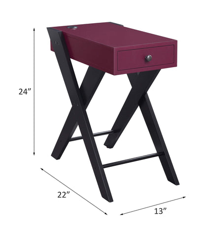 Fierce - Accent Table (USB Charging Dock), alternate view 6 with wood construction