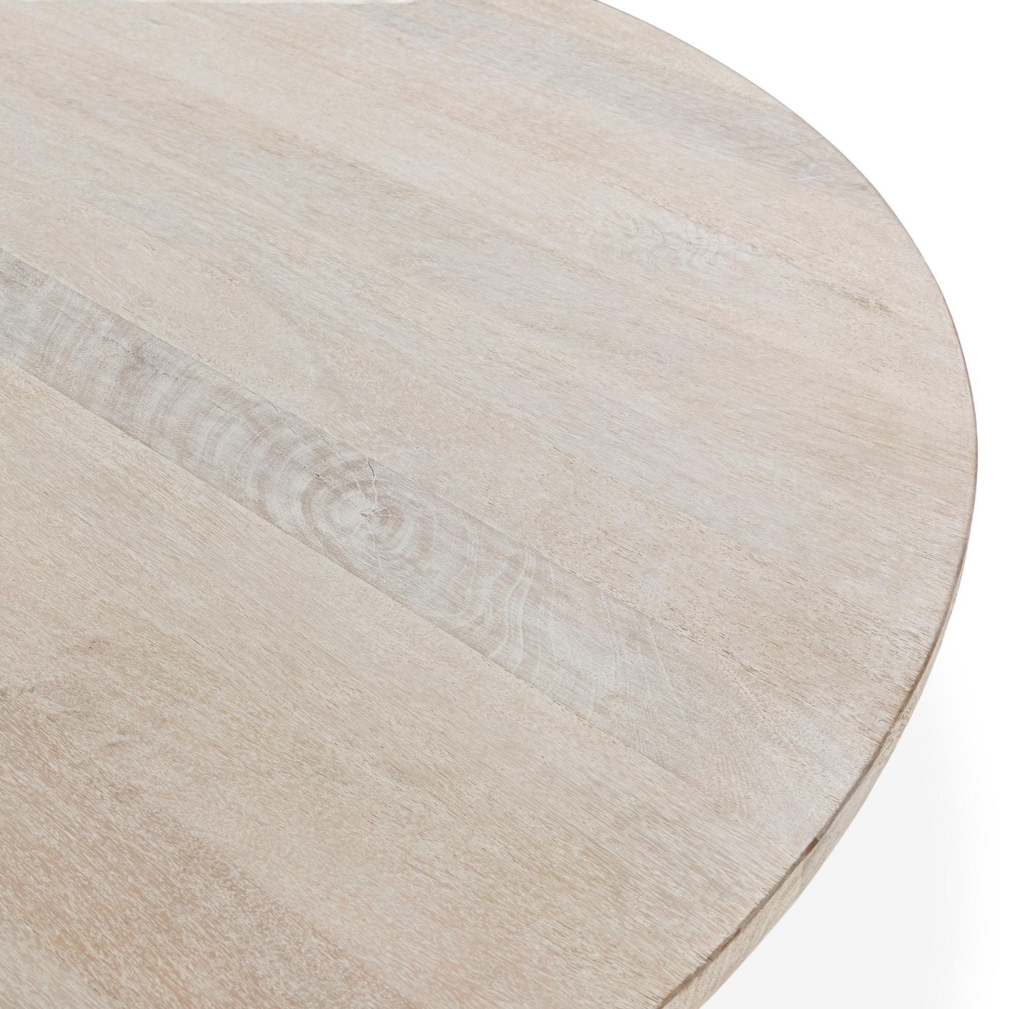 Hera - Round Dining Table, alternate view 14 with wood construction