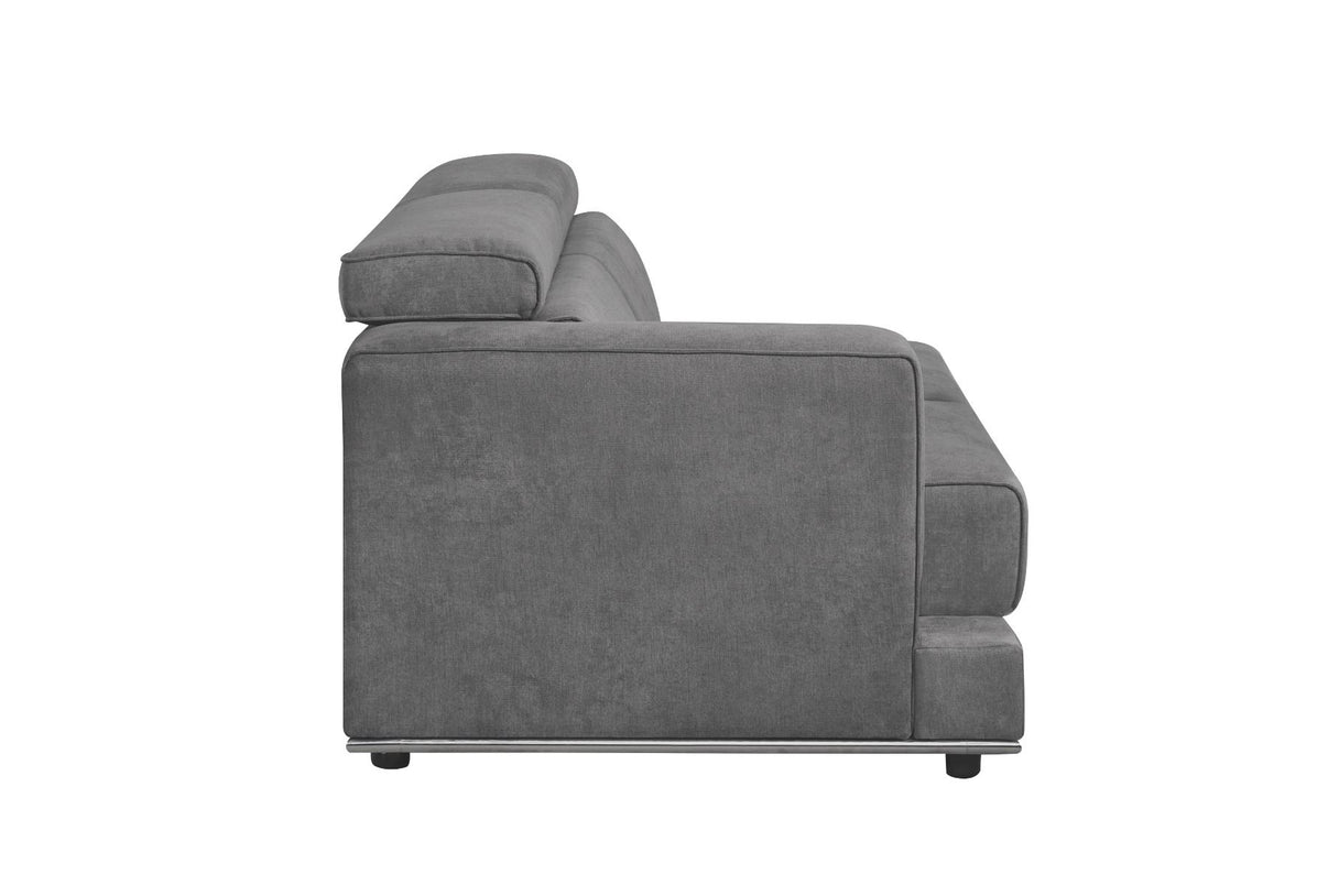 Alwin - Modular Lf Sofa - Dark Gray Fabric, alternate view 3