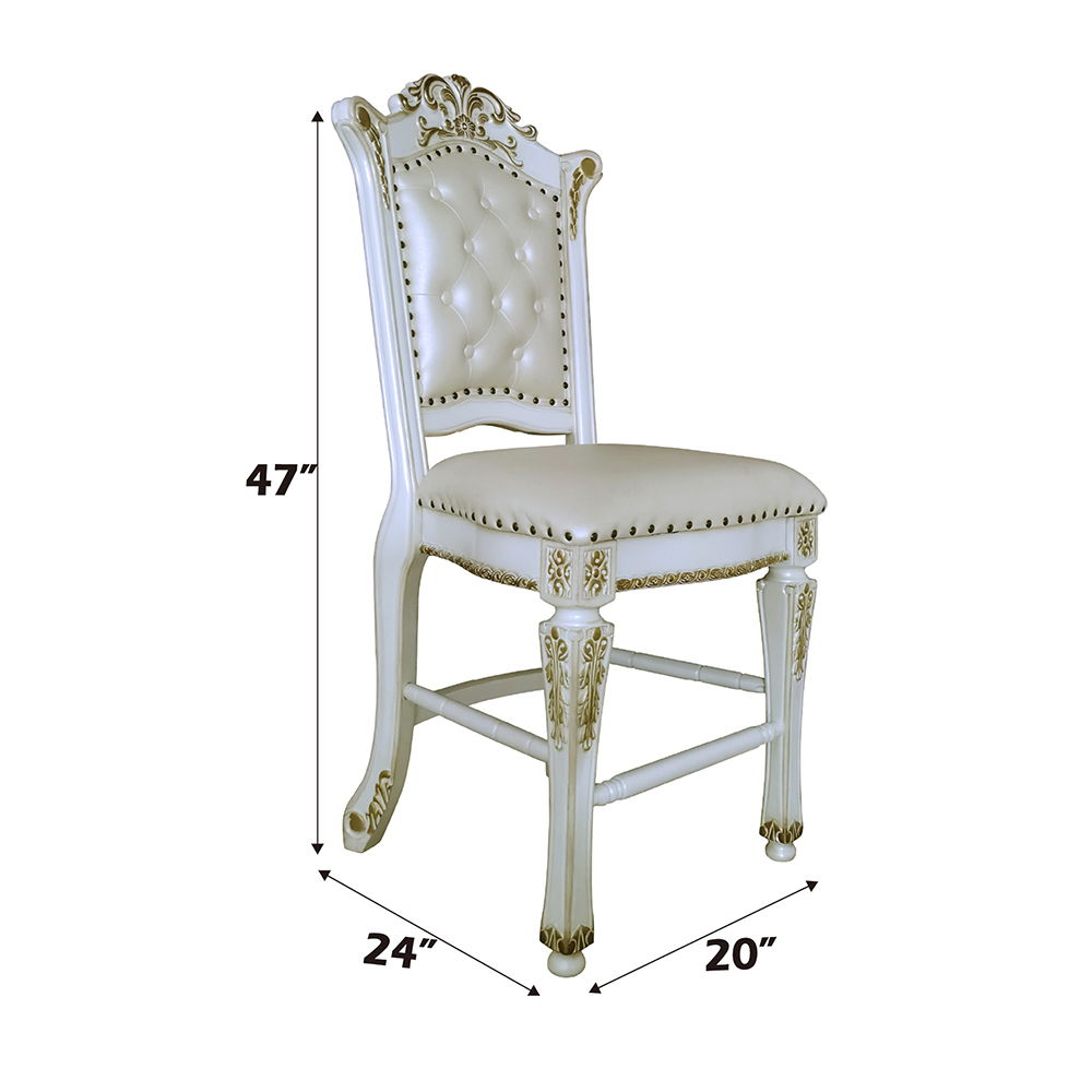 Vendome - Counter Height Chair (Set of 2), alternate view 6 with leather upholstery