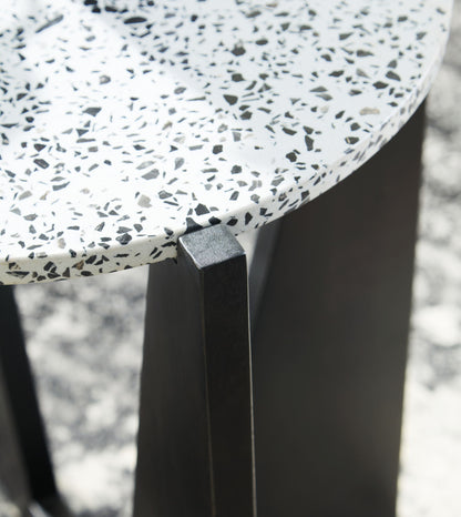 Tellrich - Accent Table - Black / White, alternate view 5 with wood construction