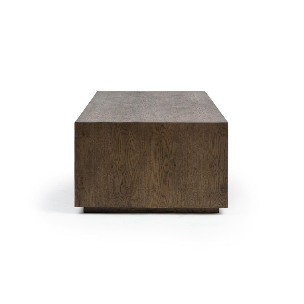 London - Coffee Table - Soft Cocoa, alternate view 2 with wood construction