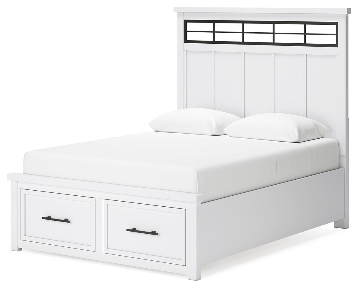 Ashbryn - Panel Storage Bed, alternate view 3 with metal
