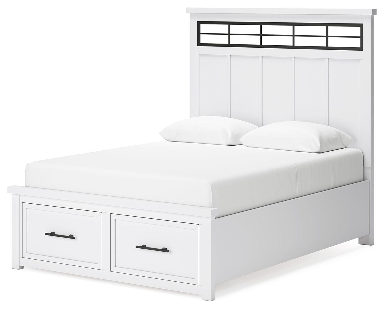 Ashbryn - Panel Storage Bed, alternate view 3 with metal