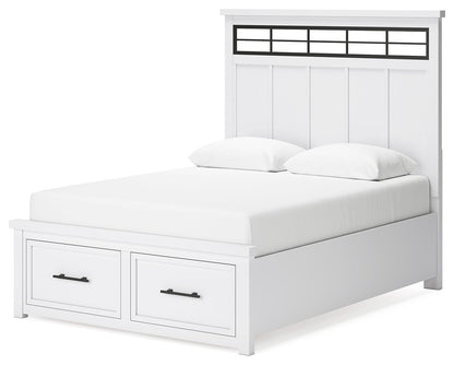Ashbryn - Panel Storage Bed, alternate view 3 with metal