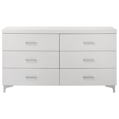 Casilda - Dresser - White, alternate view 5 with metal