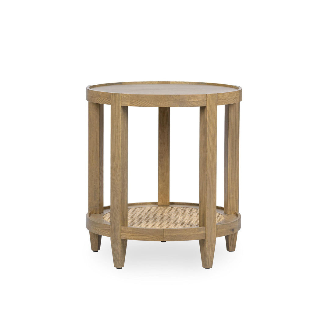 Devin - Solid Wood Round Table, alternate view 2