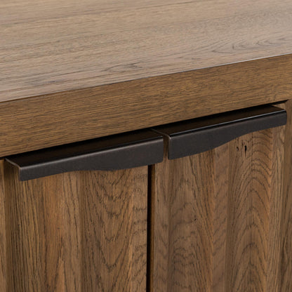 Labelle - 4 Door Buffet - Tan Oak, alternate view 4 with wood construction