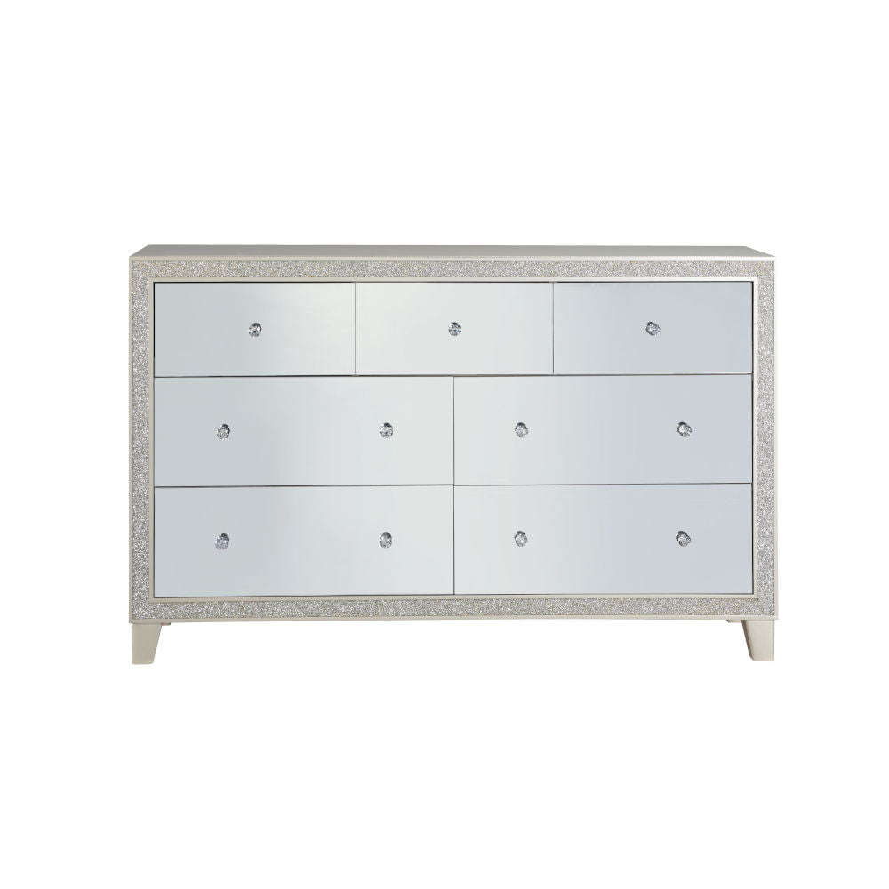 Sliverfluff - Dresser - Mirrored & Champagne, alternate view 3 with wood construction
