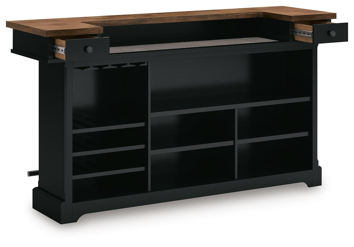 Wildenauer - Bar - Brown / Black, alternate view 3 with wood construction