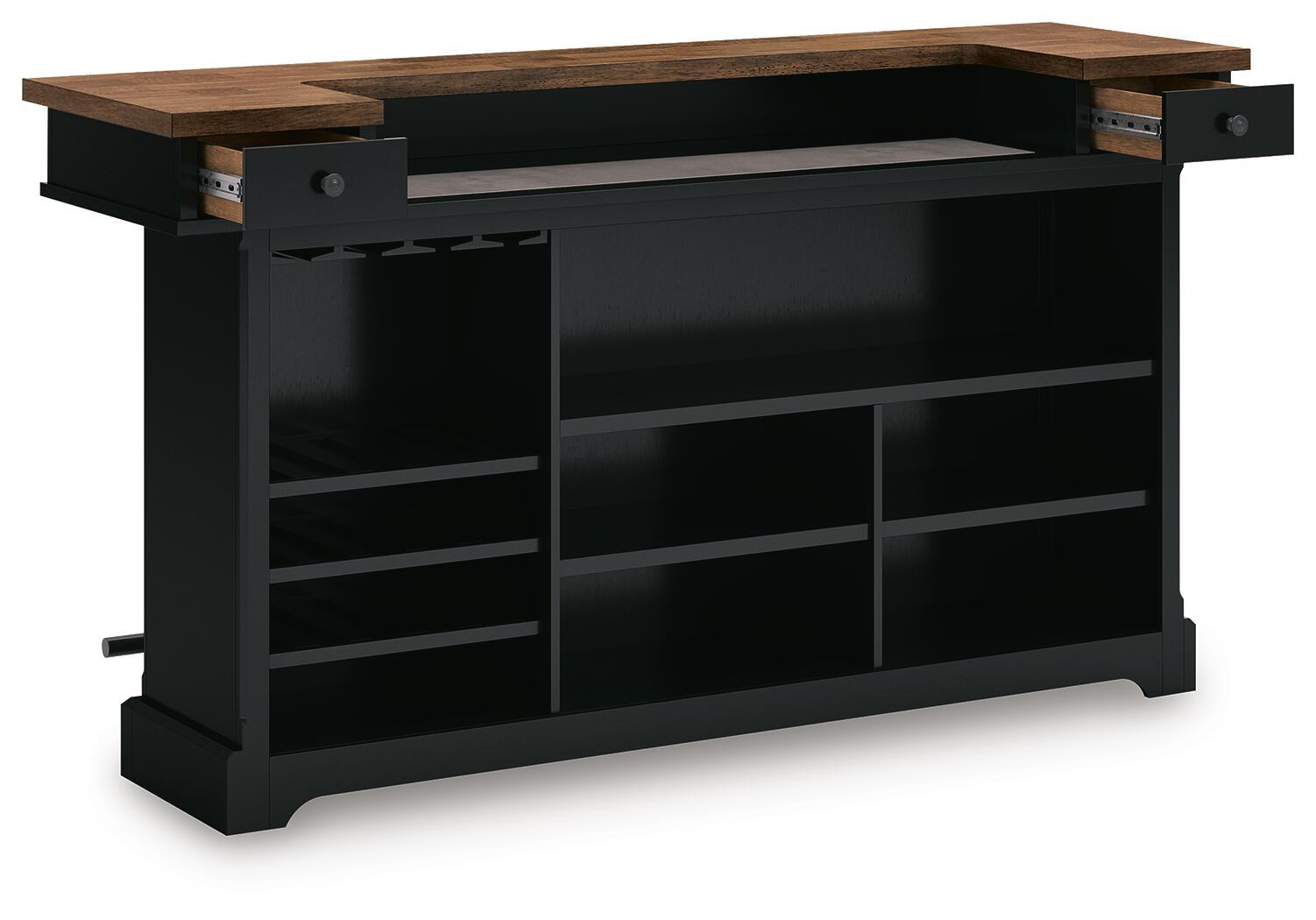 Wildenauer - Bar - Brown / Black, alternate view 3 with wood construction