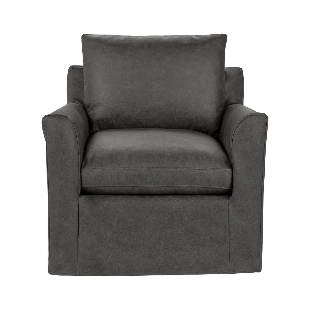 Cassiano - Swivel Chair, alternate view 10 with leather upholstery