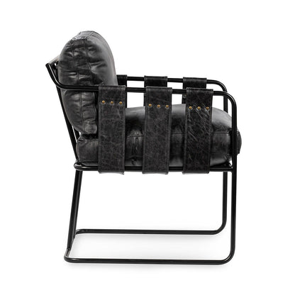 Strapling - Leather Dining Chair, alternate view 14 with top-grain leather