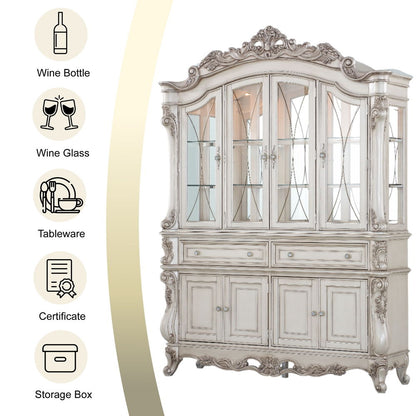 Gorsedd - Buffet & Hutch - Golden Ivory, alternate view 3 with wood construction