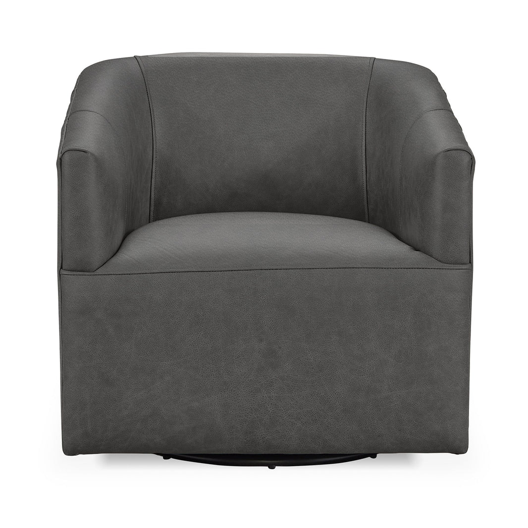 Vernon - Swivel Chair, alternate view 15 with top-grain leather
