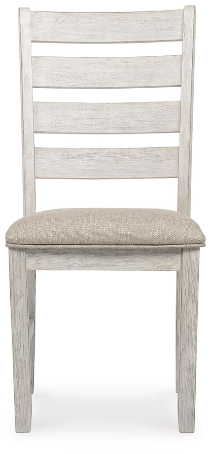 Skempton - Dining UPH Side Chair (Set of 2) - White, alternate view 4 with polyester fabric