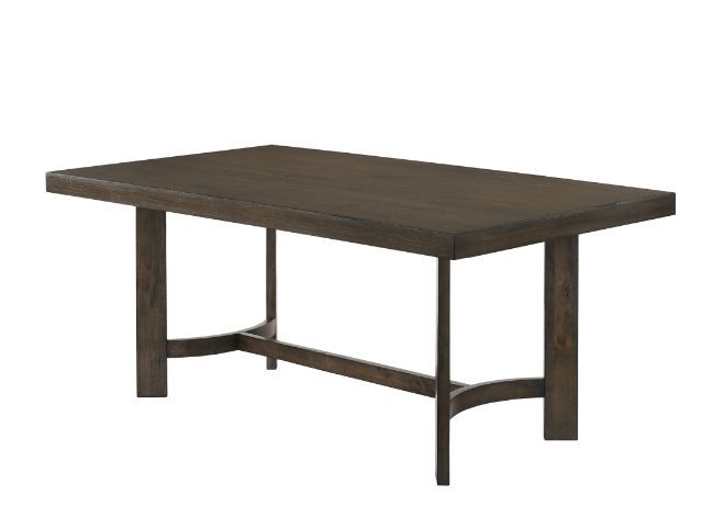 Farren - Dining Table - Weathered Oak, product view with wood construction