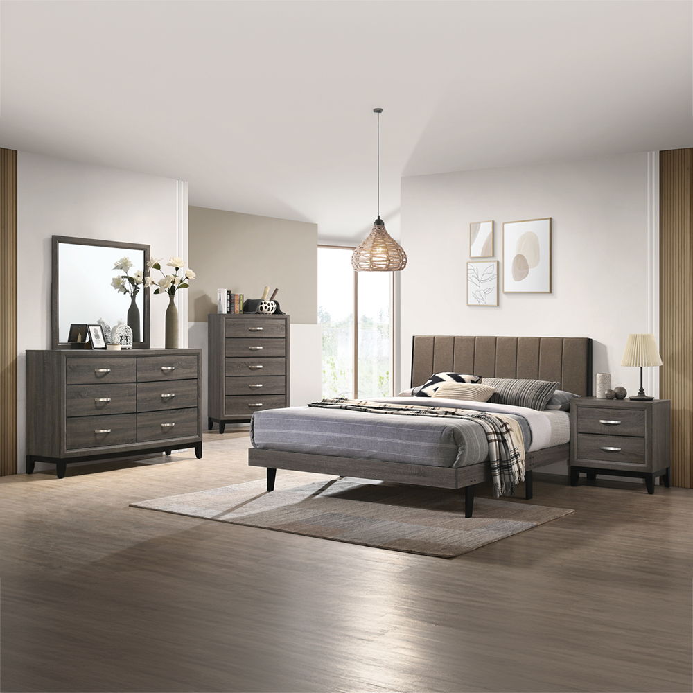 Valdemar - Dresser - Weathered Gray, alternate view 6 with wood construction