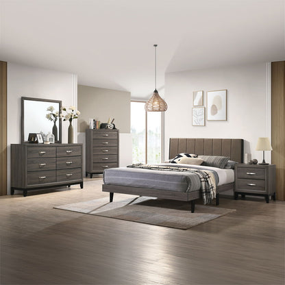 Valdemar - Dresser - Weathered Gray, alternate view 6 with wood construction