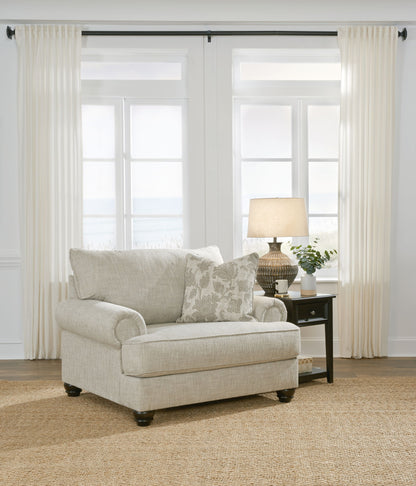 Asanti - Chair and a Half - Fog, alternate view 4 with polyester fabric