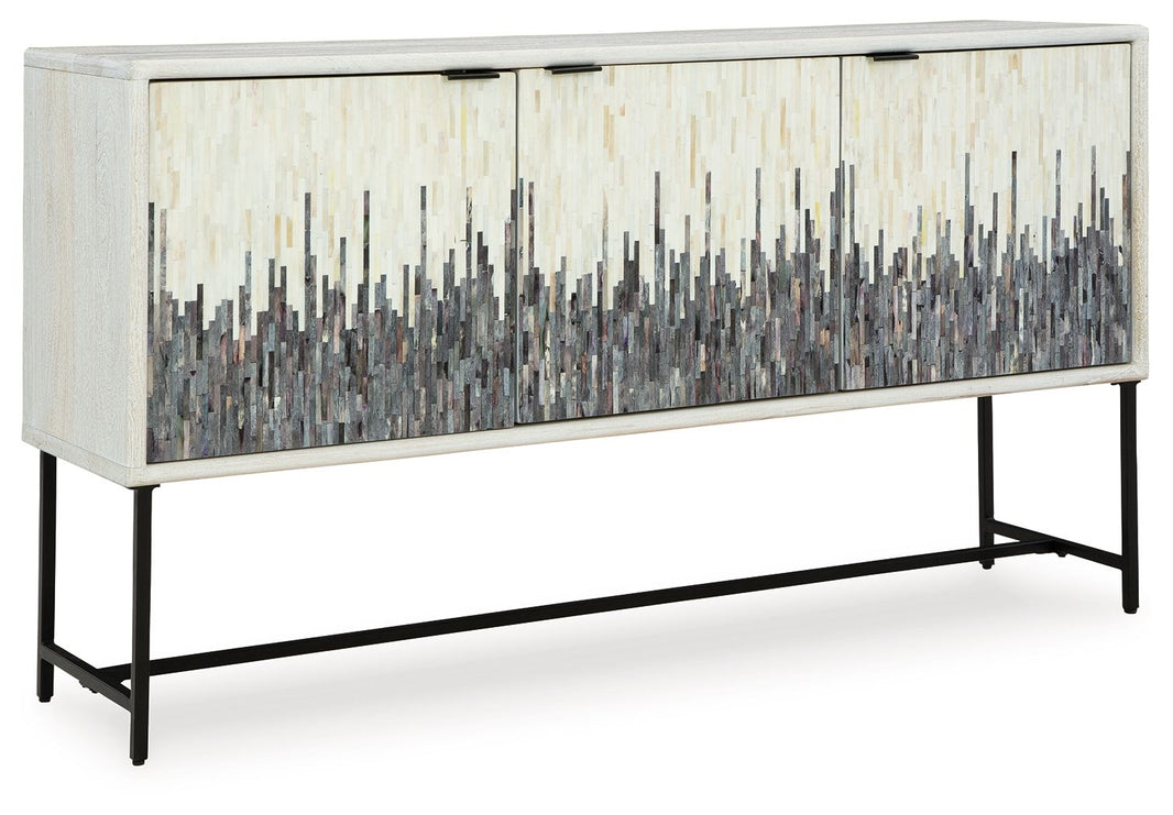 Freyton - Accent Cabinet - White / Gray