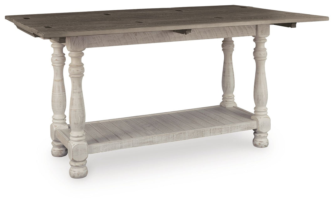 Havalance - Flip Top Sofa Table - Gray / White, product view with engineered wood