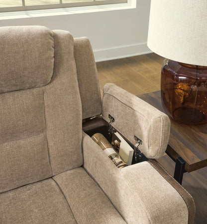 Mixed Motion - Power Reclining Loveseat With Console / Adjustable Headrest