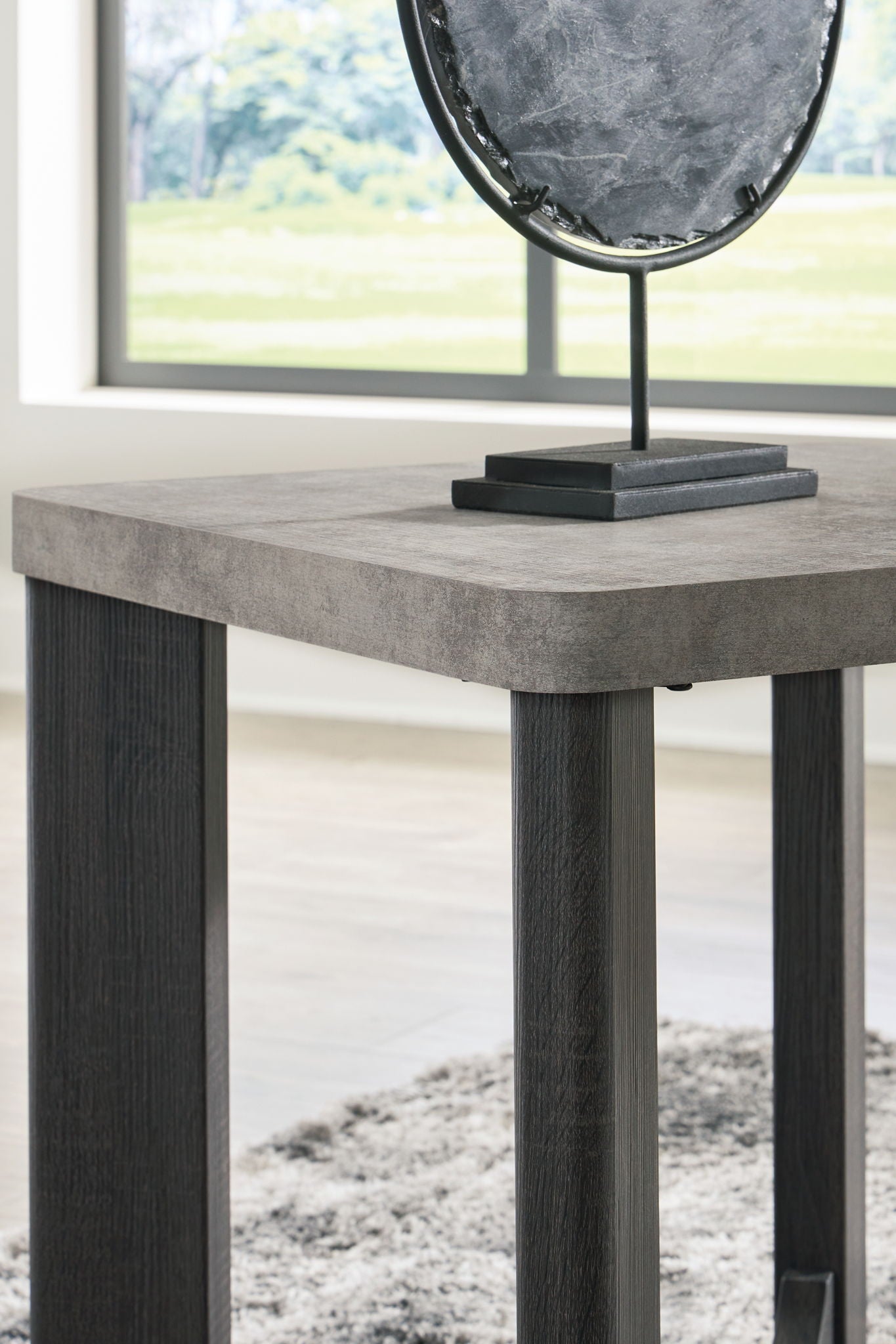 Sharstorm - Occasional Table Set (Set of 3) - Two-tone Gray, alternate view 4 with wood construction