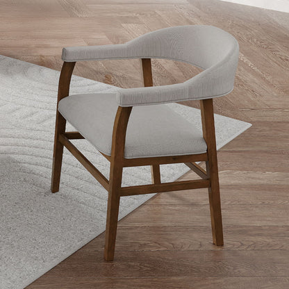 Darcy - Arm Chair (Set of 2) - Dark Walnut, alternate view 2 with marble