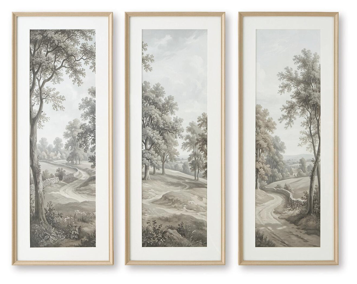 Dixonburg Wall Art Set (Set of 3) Taupe / Gray