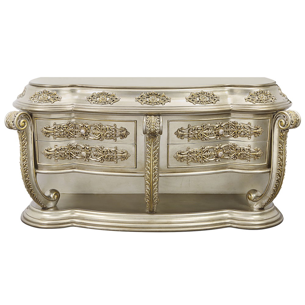 Danae - Dresser - Champagne & Gold, alternate view 3 with metal