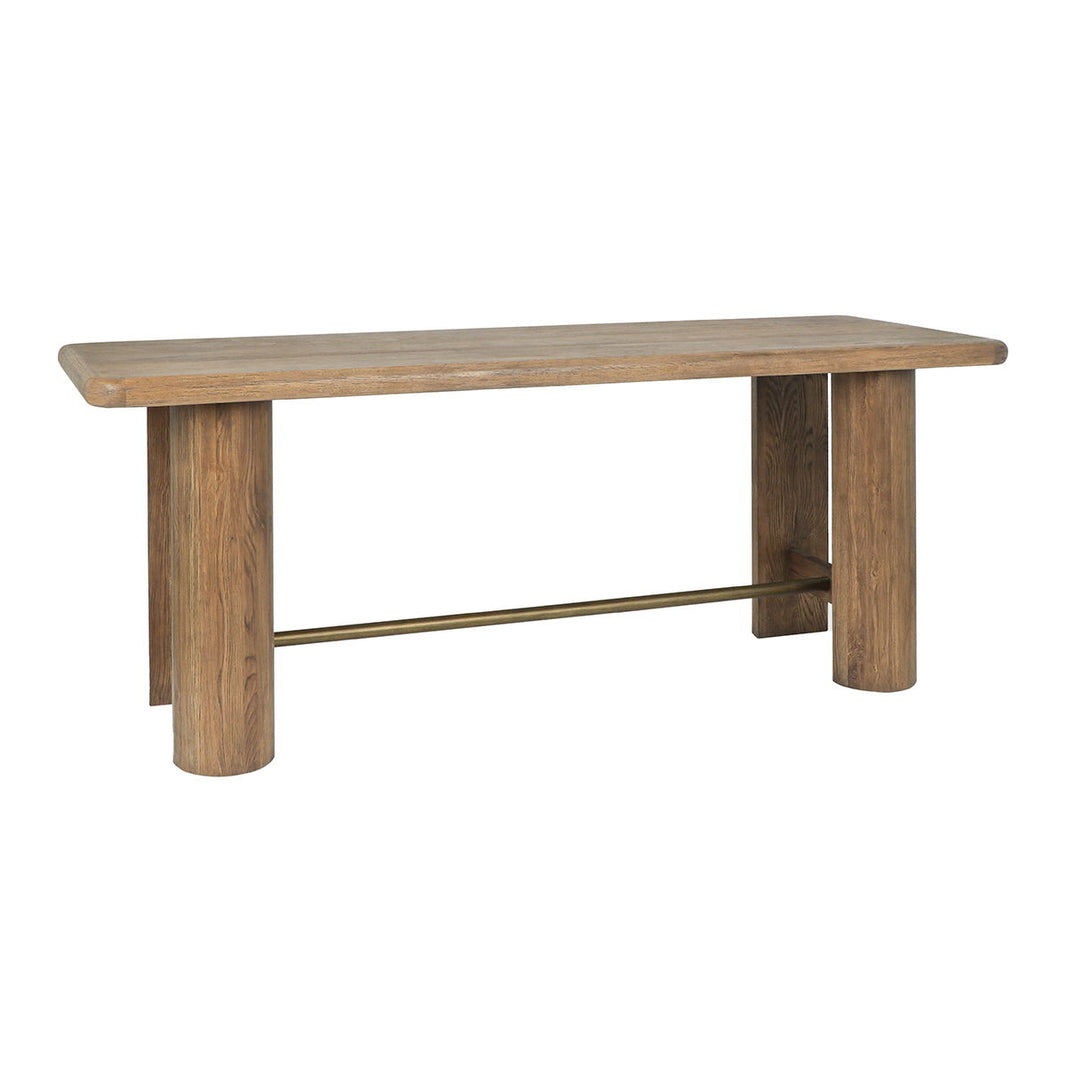 Tacoma - Gathering Table - Tawny Brown, product view with wood construction