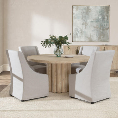 Tiber - Round Dining Table, alternate view 12 with solid wood