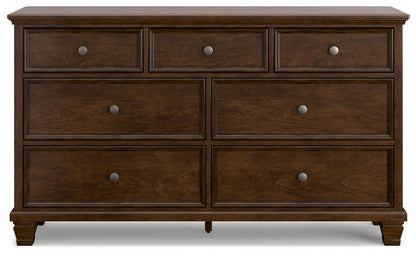 Danabrin - Dresser - Brown, alternate view 4 with wood construction