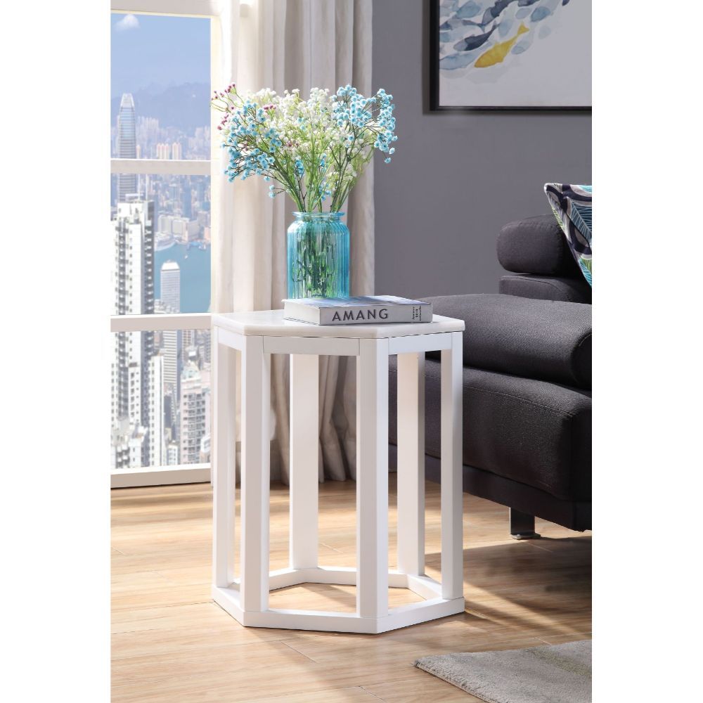 Reon - End Table, product view with wood construction