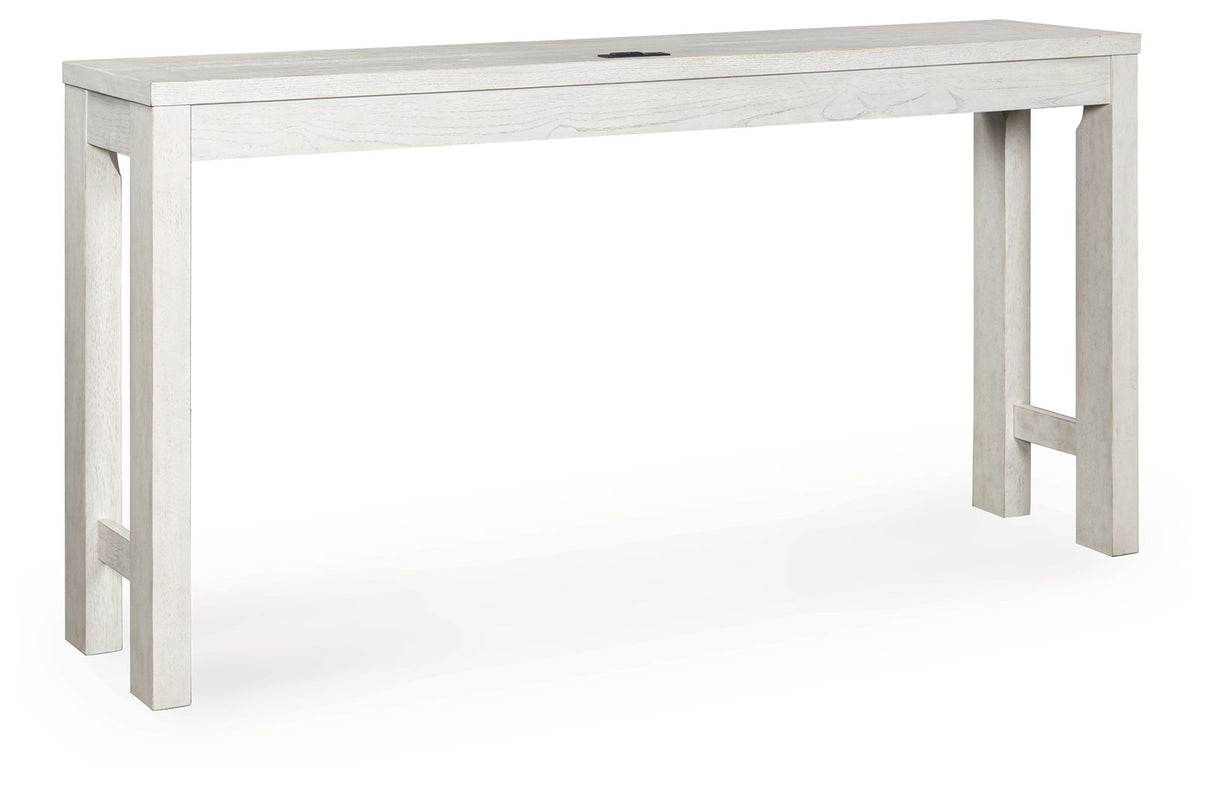 Robbinsdale - Rectangular Dining Room Counter Table Set (Set of 4) - Antique White, alternate view 4 with polyester fabric
