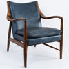 Kiannah - Club Chair, alternate view 3 with top-grain leather