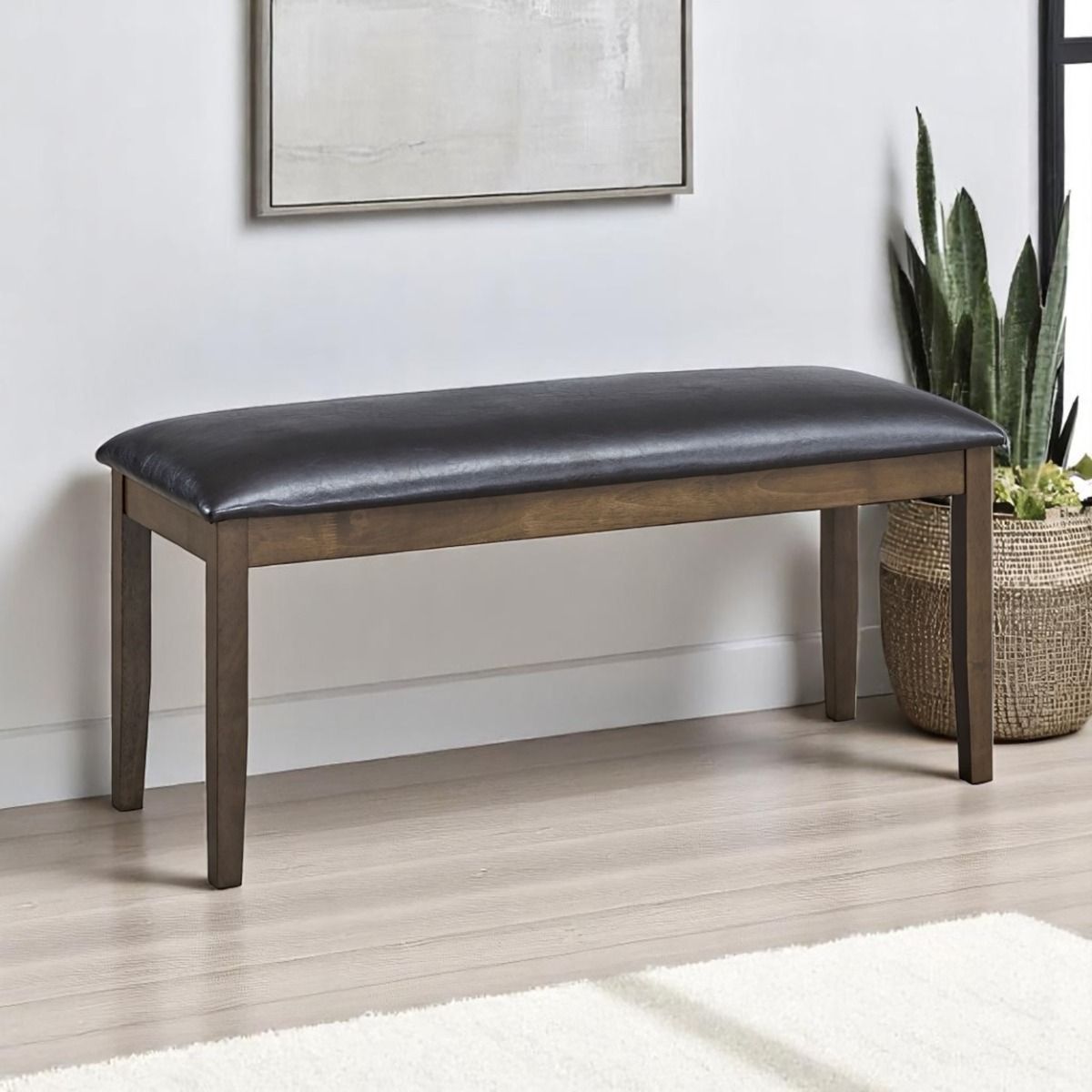 Damica - Bench - Brown / Walnut, alternate view 5