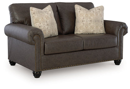 Roxmere - Living Room Set, alternate view 6 with faux leather