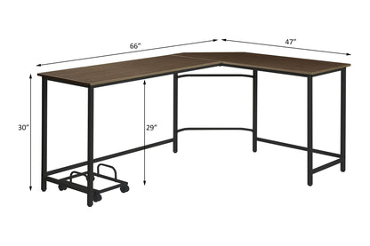 Bambina - Computer Desk - Oak & Black