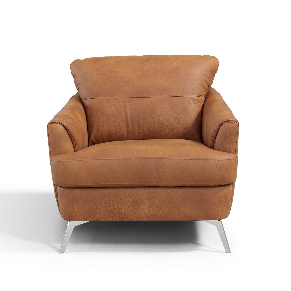 Safi - Chair - Cappuccino Leather, alternate view 2 with top-grain leather