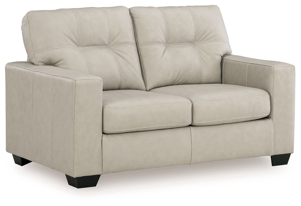 Santorine - Living Room Set, alternate view 16 with faux leather