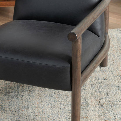 Azoria - Accent Chair, alternate view 8 with top-grain leather