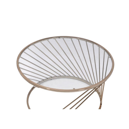 Bluelipe - Coffee Table - Champagne, alternate view 4 with glass