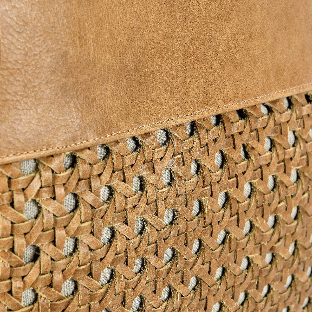 Toscano - Leather Pillow, alternate view 8 with genuine leather