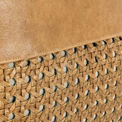 Toscano - Leather Pillow, alternate view 8 with genuine leather