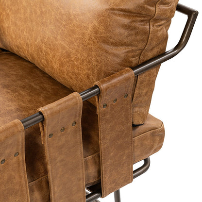 Strapling - Leather Dining Chair, alternate view 16 with top-grain leather